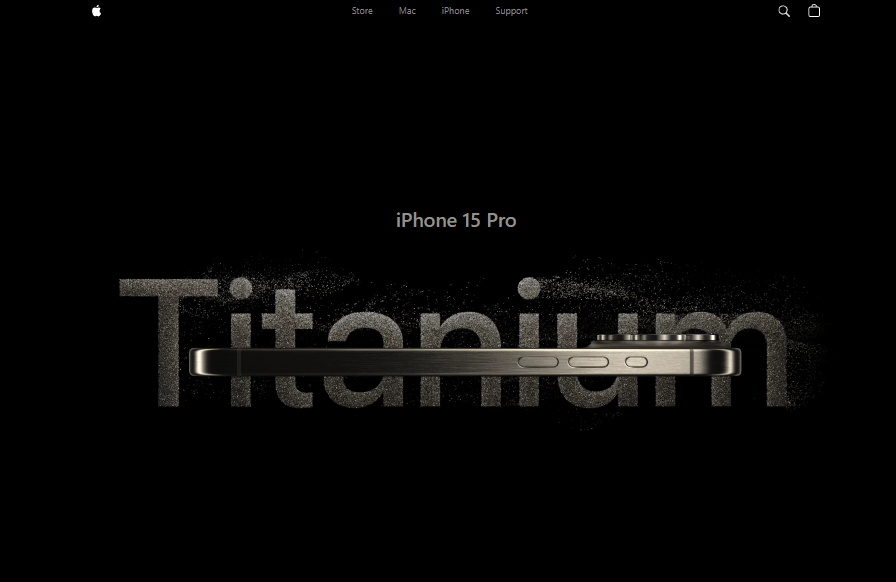 Animated Apple Iphone 3D Website